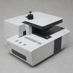 Create an image of a detailed spectrophotometer with all major components labeled. These should include the light source, monochromator, sample holder, and detector, amongst others.