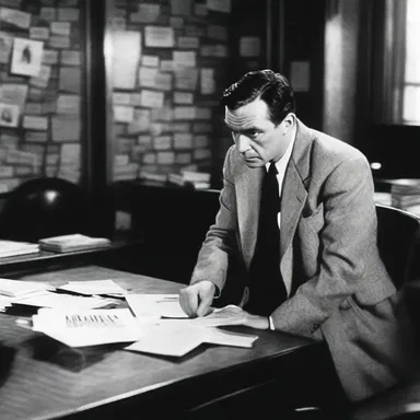 As the suspense built up in the movie, the detective would scrunch up the evidence photos in frustration, trying to piece together the mystery.