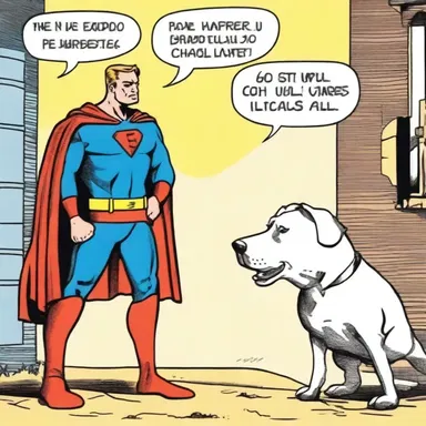 In the comic strip, the superhero's attentive sidekick always stayed alert to dangers.