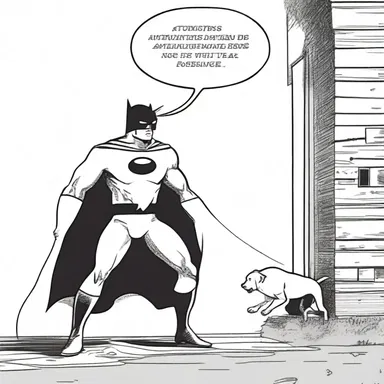 In the comic strip, the superhero's attentive sidekick always stayed alert to dangers.