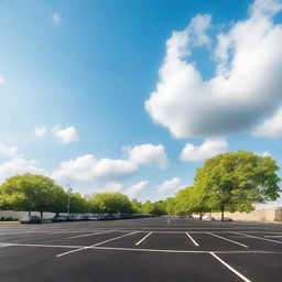 A high-quality photograph showcasing a large, well-lit parking lot