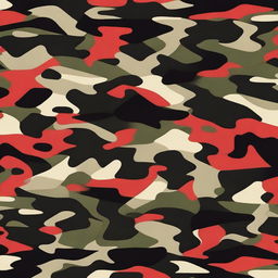 A high-quality digital art piece showcasing a unique camouflage pattern