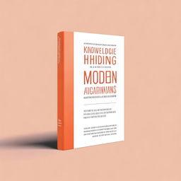 A high-quality digital art image, depicting a book cover for 'Knowledge Hiding in Modern Organizations: Strategies and Remedies'