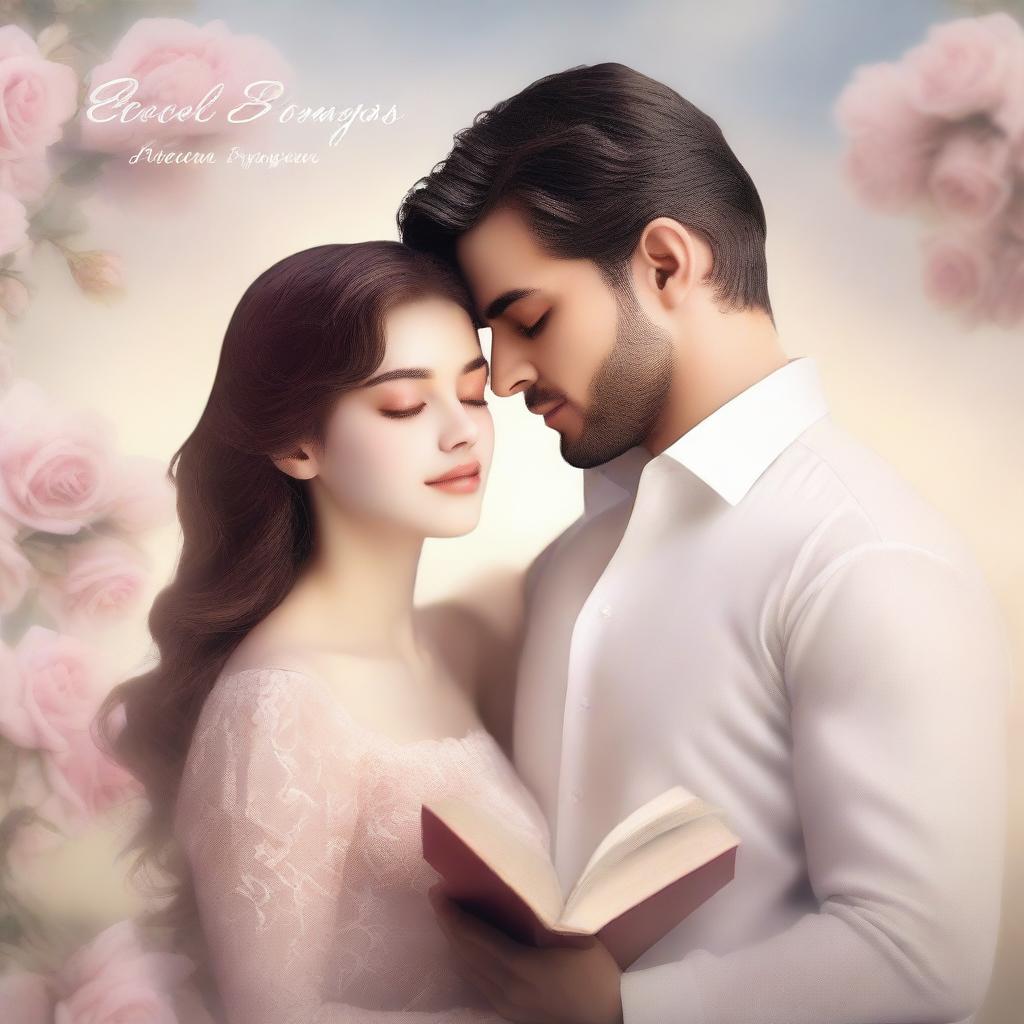 A high-quality digital art image depicting a romantic book cover