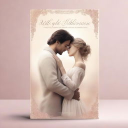 A high-quality digital art image depicting a romantic book cover