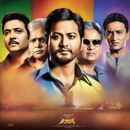 An exquisite, high-quality movie poster featuring six renowned Indian actors - Mahesh Babu, J