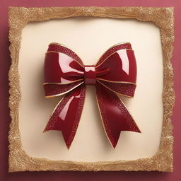 An image of a stunning, intricately designed ruby bow