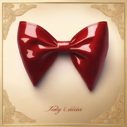 An image of a stunning, intricately designed ruby bow