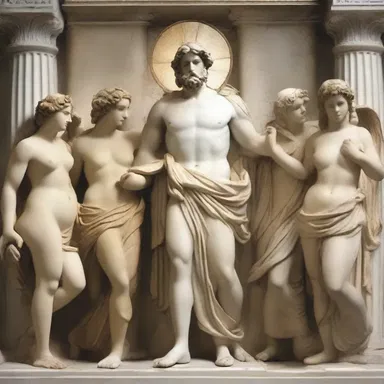 According to Greek mythology, the gods wore divine habiliments made of the finest materials.