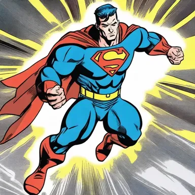 The superhero in the comic book was extremely powerful, capable of defeating any villain.