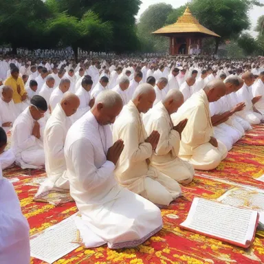 The devotees were extremely dedicated to their daily prayers and religious rituals.
