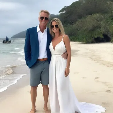On their twenty-second anniversary, the couple went on a romantic getaway to a secluded island.