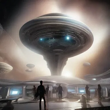 In the science fiction novel, humans develop advanced transportation technology that allows them to travel to distant galaxies in a matter of seconds.