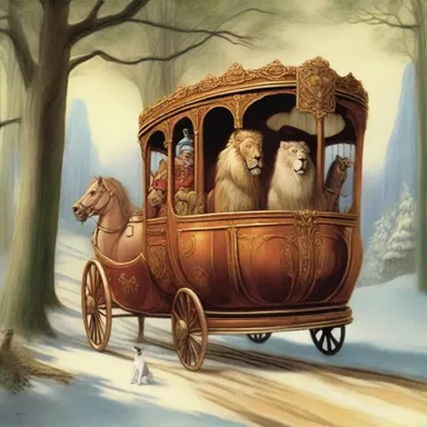 In the magical land of Narnia, transportation was possible through the enchanted wardrobe.
