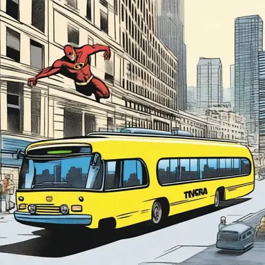 In the comic book series, the superhero used transportation systems to quickly move across the city.