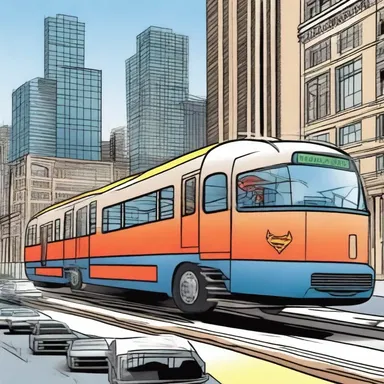 In the comic book series, the superhero used transportation systems to quickly move across the city.