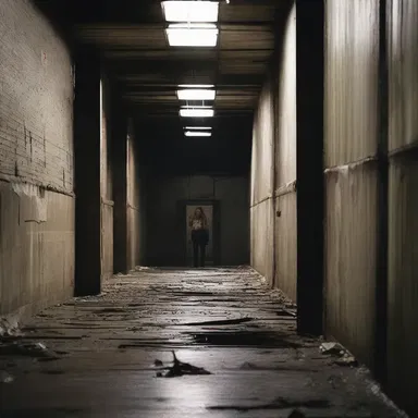 The horror movie featured a chilling scene that took place inside an abandoned transportation warehouse.
