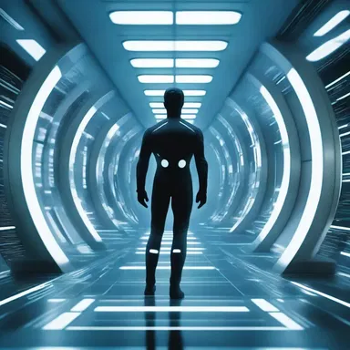 In the futuristic world of the movie, teleportation has replaced traditional transportation methods.