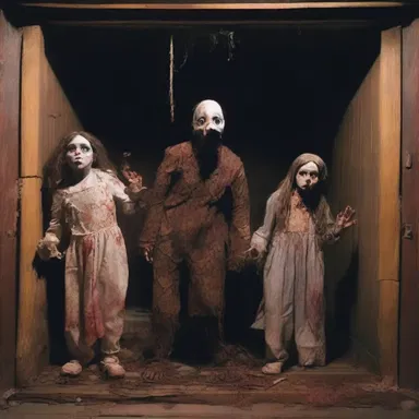 The characters in the haunted house were trapped without any means of transportation to escape.