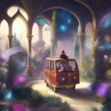 In my transportation, I imagined myself in a magical fantasy world.