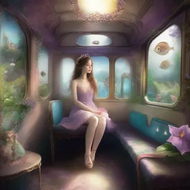 In my transportation, I imagined myself in a magical fantasy world.