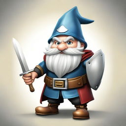 This is a high-quality digital art image featuring a male gnome