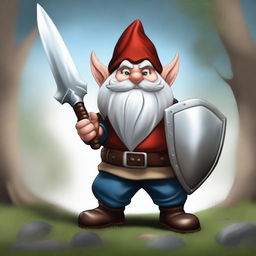 This is a high-quality digital art image featuring a male gnome