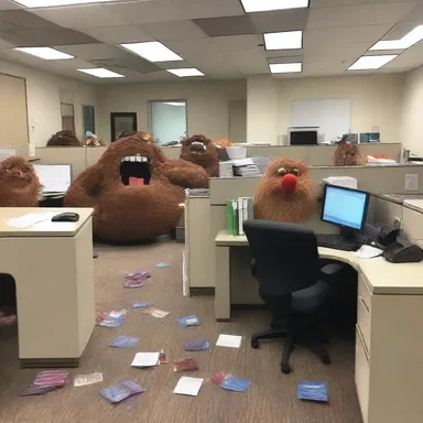 The prank was so pervasive that the entire office was filled with laughter.