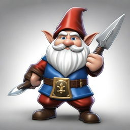 This is a high-quality digital art image featuring a male gnome