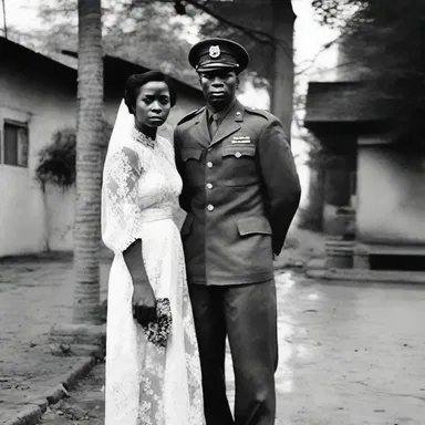 Their love story was disrupted by the sudden military action in their country.