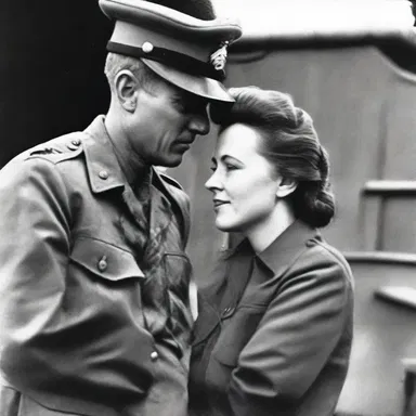 Their love story was disrupted by the sudden military action in their country.