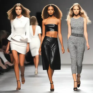 The fashion show was filled with charged energy as the models strutted down the runway.