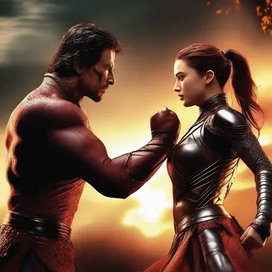 The climactic battle between the two characters was emotionally charged with intensity and passion.