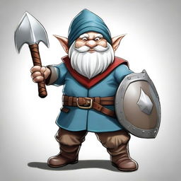 This is a high-quality digital art image depicting a male gnome from the D&D universe