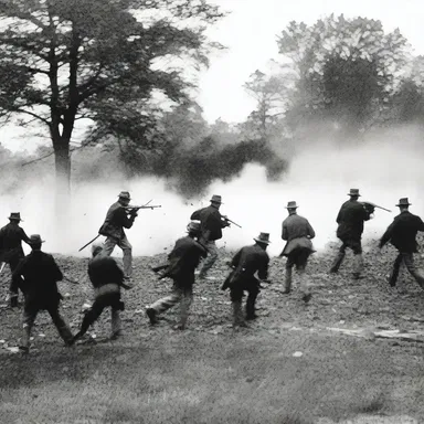 During the Battle of Gettysburg, the charged atmosphere created tension and anticipation.