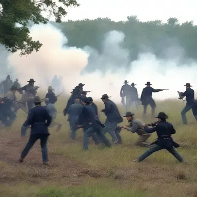 During the Battle of Gettysburg, the charged atmosphere created tension and anticipation.