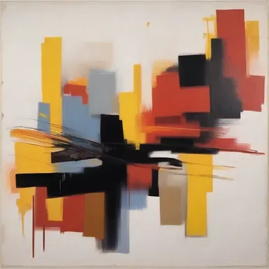 The artist's charged brushstrokes conveyed a sense of energy and emotion in the painting.