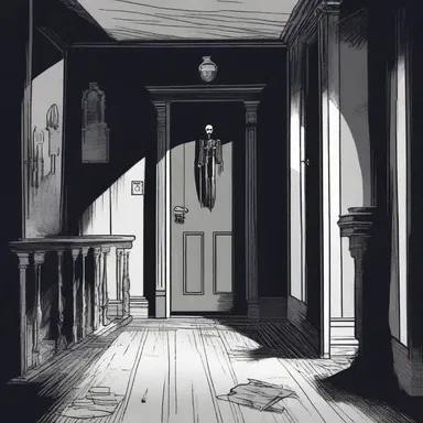 The eerie monophonic chant sent chills down the protagonist's spine in the haunted house.