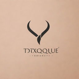 Generate a sleek and modern logo for a makeup shop called 'Toxique'. It should feature elements related to beauty products and should reflect sophistication and glamour.