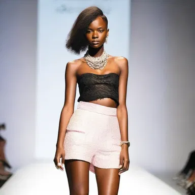 She channelizes her fashion sense by designing her own clothing line and showcasing it on the runway.