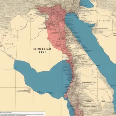 The construction of the Suez Canal channelized global trade in the late 19th century, connecting the Mediterranean Sea and the Red Sea.