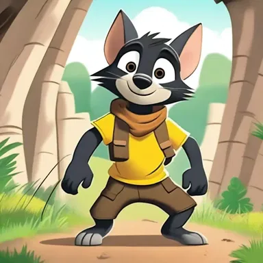 In the cartoon series, the ratel character always gets into funny adventures with his friends.