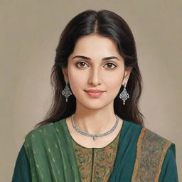 Illustrate Haya Suleman from the novel 'Jannat Ke Pattay', capturing her unique identity and characteristics.