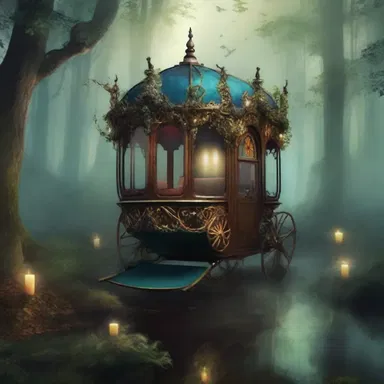 In the magical realm of the story, the deadhead carriage floated through the enchanted forest, carrying no passengers but spreading a sense of eerie mystery.