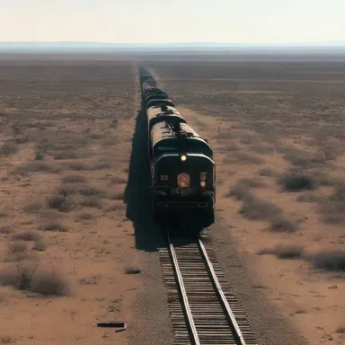 The film showed a breathtaking shot of the deadhead train moving through a desolate landscape, symbolizing the emptiness and abandonment of a post-apocalyptic world.