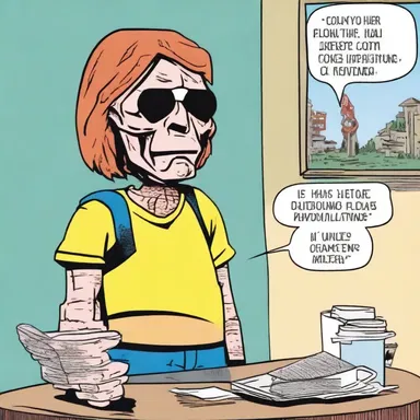 In the comic strip, there was a character representing a deadhead who always found a way to avoid contributing or taking responsibility.