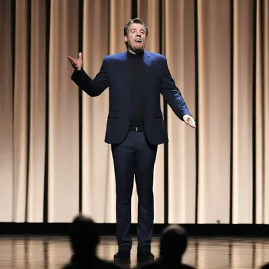 The comedian made an unpardonable mistake during his stand-up routine.