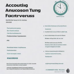 Create a professional and eye-catching flier for an accounting tutorial. It should feature the time as 4pm, location as FMB1 Hall, and date as 16th January, 2023