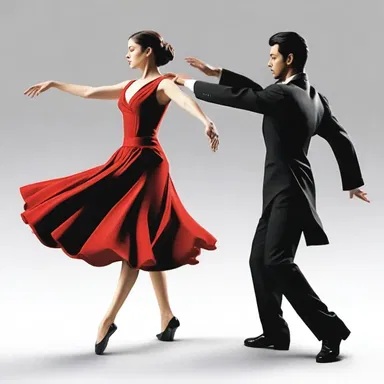 The author described the protagonist's dance moves with dextrorotation, adding elegance to the scene.