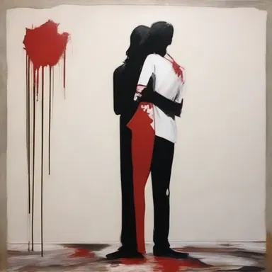 The artist used the concept of the corespondent in their painting to represent the breakdown of a relationship.